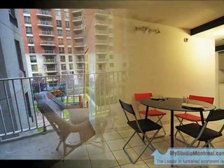 Black and Red Flat: Montreal Downtown Rental Studio