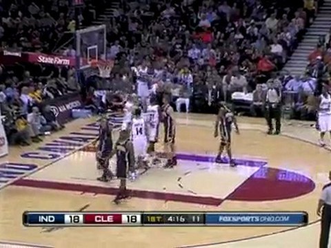 J.J. Hickson drives to the basket, gets fouled and sinks the