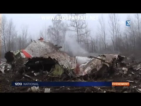 LECH KACZYNSKI MORT LORS CRASH AVION EN RUSSIE FRANCE3 BLOGP