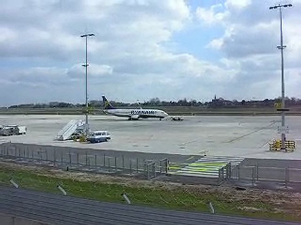 mise en place de l'avion