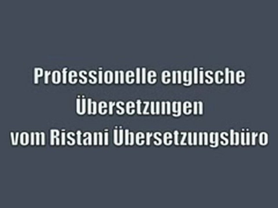 englische Übersetzung, englisch Übersetzer