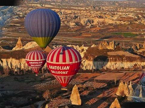 survol de la Cappadoce en montgolfière