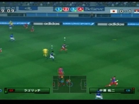 ウイイレ2010　日本ｖｓセルビア
