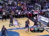 Mike Miller drives on Marvin Williams and sinks a pretty rev