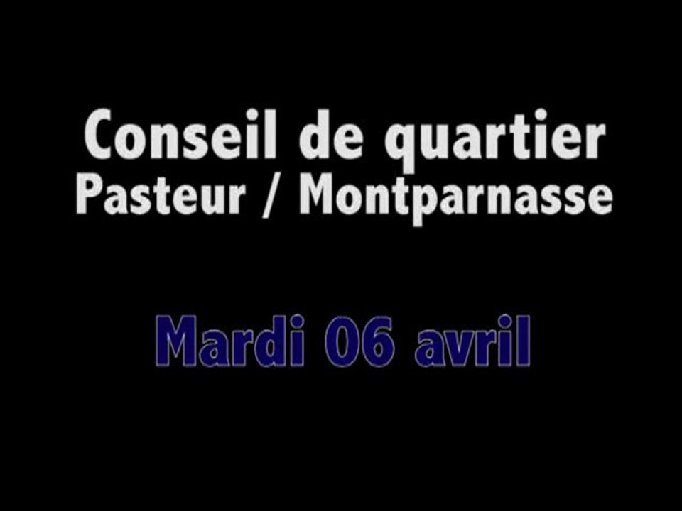 CQ Pasteur/Montparnasse du 06/04/10
