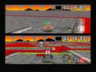 VidéoTest à 2J  Super Mario Kart ( Coupe étoile + Bataille )