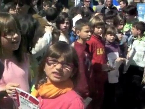 Arrivée des champions du monde à Bagnères-de-Bigorre