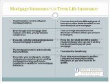 mortgage insurance vs term insurance