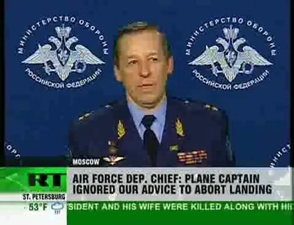 Russia Today about plane crash in Smolensk