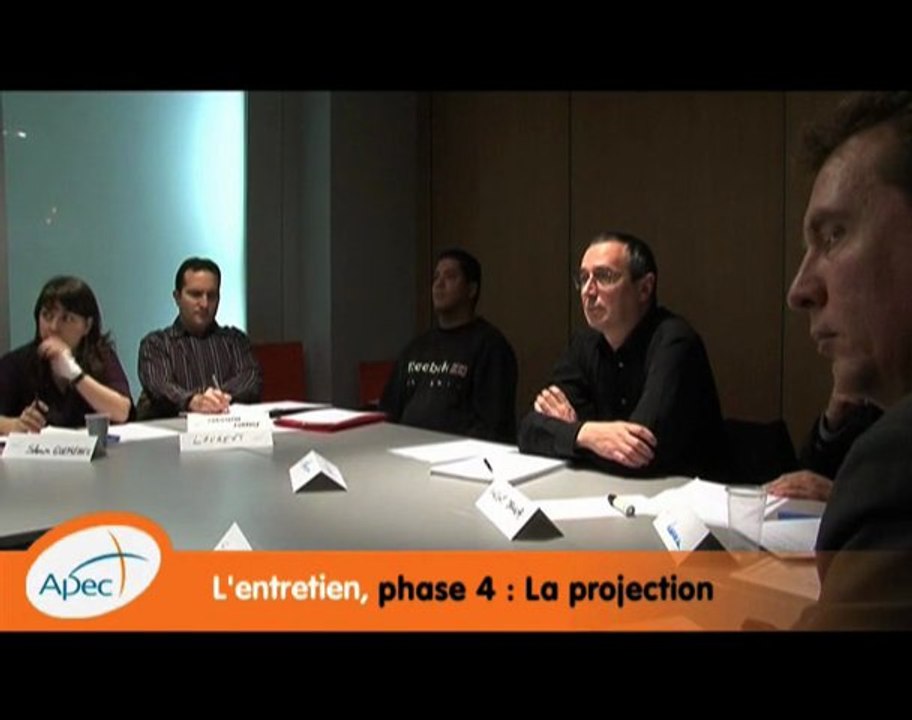 L'entretien, phase 4 : la projection