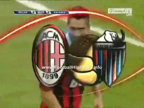 AC Milan 2 - 2 Catania - Borriello Goal 11April