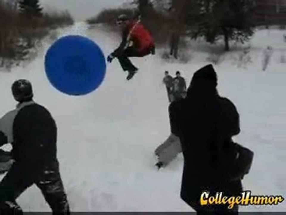 Descente sur neige crash