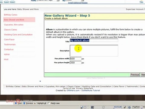 DotNetNuke Tutorial - How to setup a photo gallery part 1/2