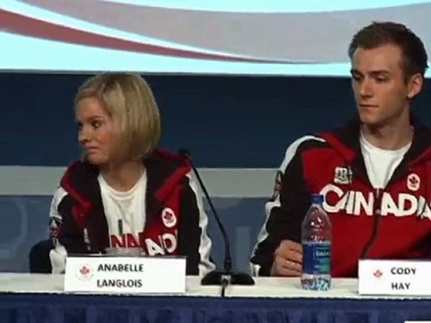 Dube & Davison, Langlois & Hay, Olympic post event interview