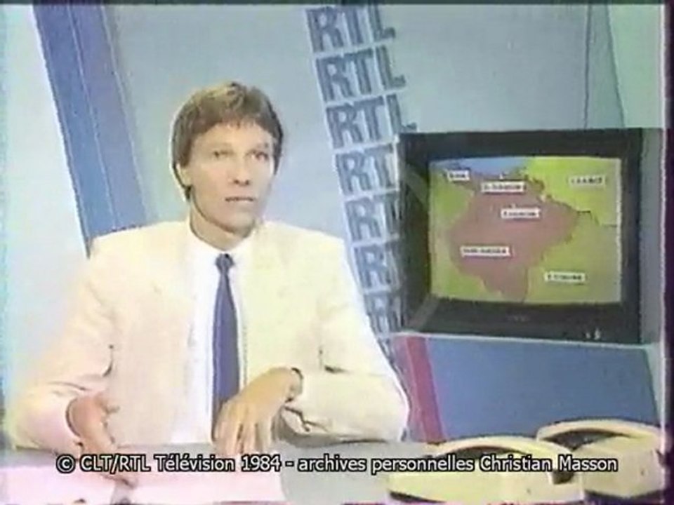 Début JTL du 17/08/1984 sur RTL Télévision.