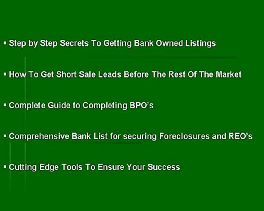 how to get reo listings