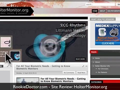 Holter Monitoring and Arrhythmia Review Site