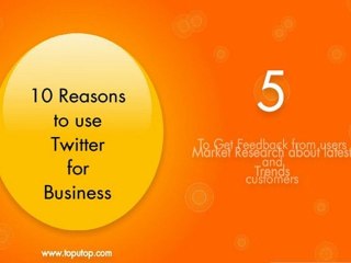 Ten Reasons to use Twitter for Business