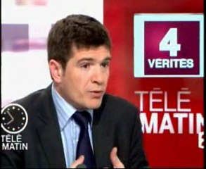 Benoist Apparu:"4 vérités" dans TÉLÉMATIN-France2 (09/04/10)