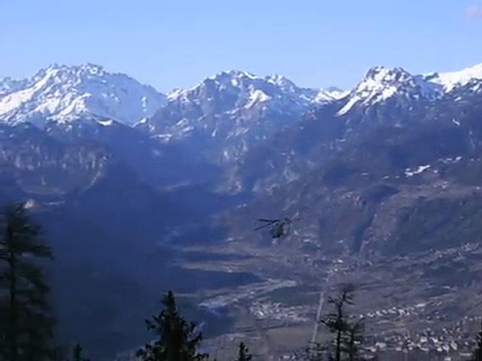 decollage helicoptere Samu de Risoul