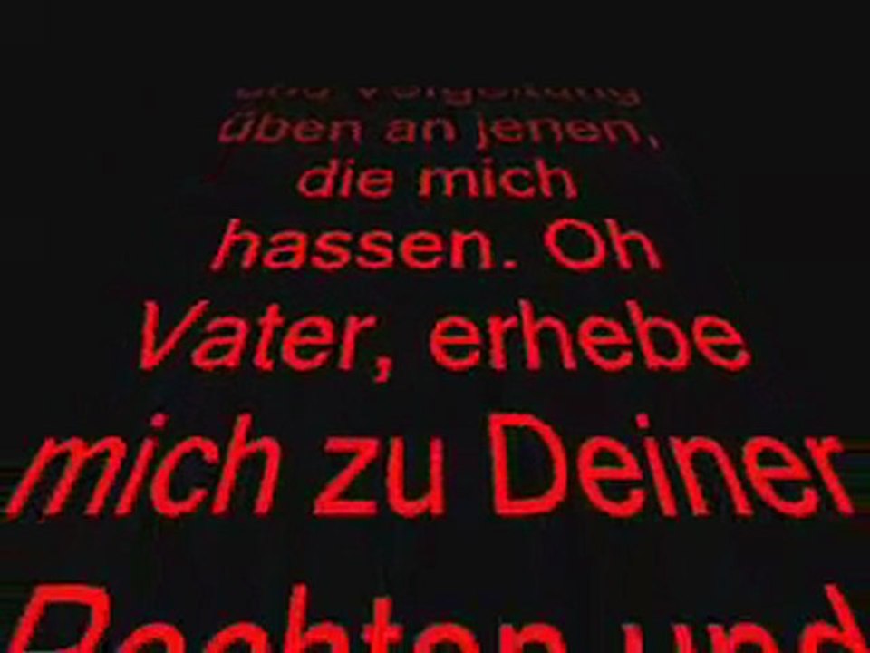 Mein flammendes schwert und meine hand sollen euch richten!
