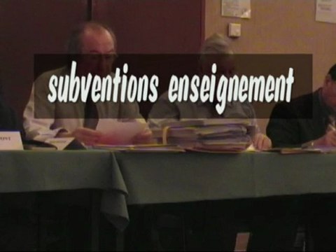 Subventions Enseignement 2010