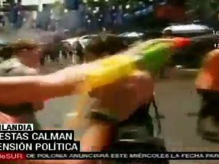 Tailandia, sin protestas, celebra año nuevo