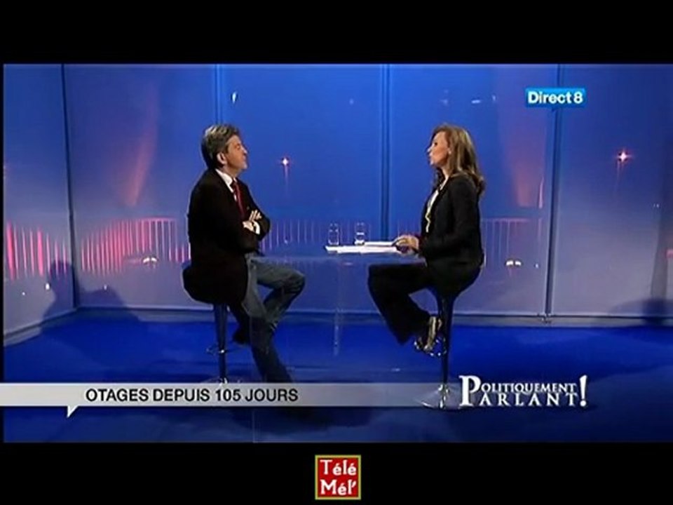 Mélenchon dans "Politiquement parlant" (Direct 8)