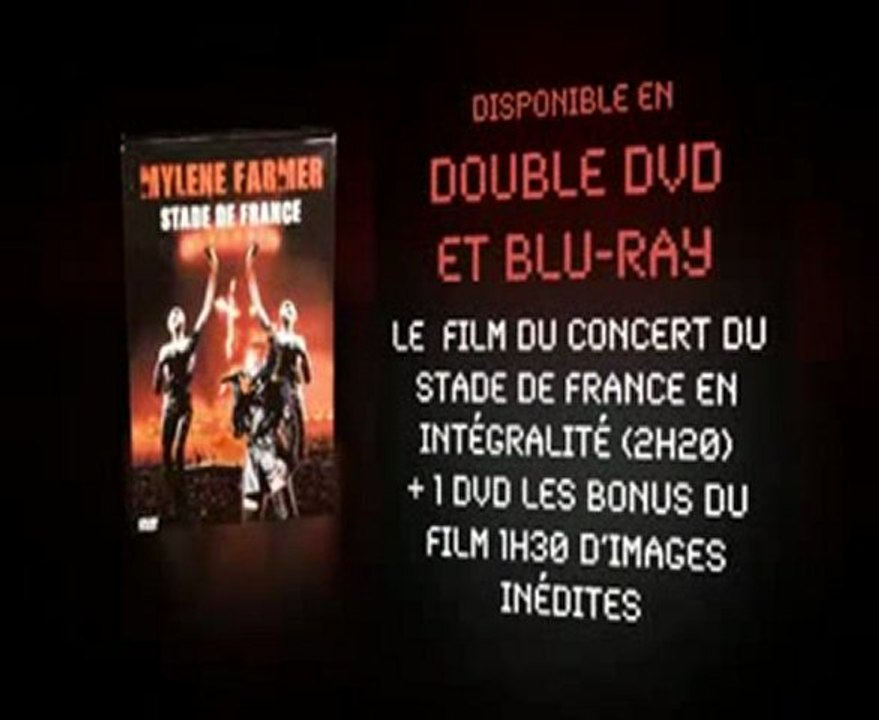 Visuel DVD Collector Mylene Farmer stade de France