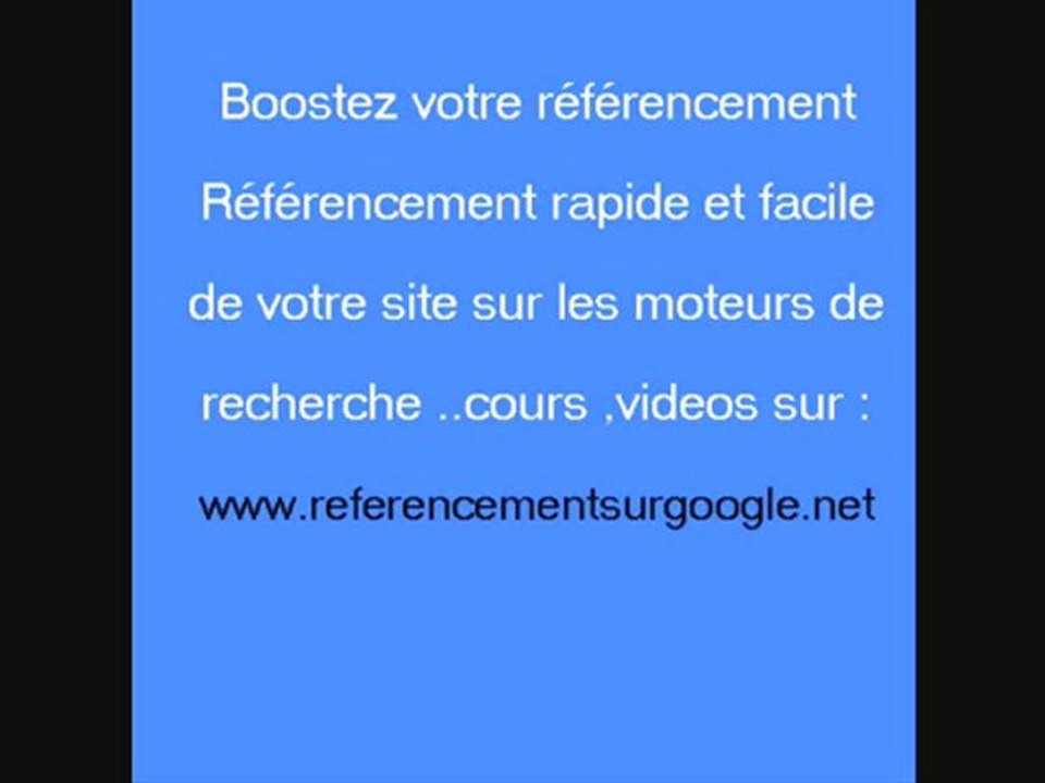 referencement et posotionnement sue les moteurs de recherche