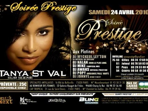 Promo Soirée Prestige 200% Rétro avec Tanya ST VAL -24 Avril