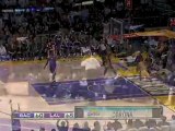 Shannon Brown steals the inbounds pass and tosses down the a