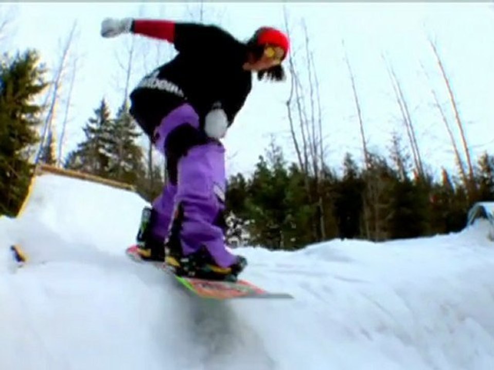 Snowboard Skatepark Session