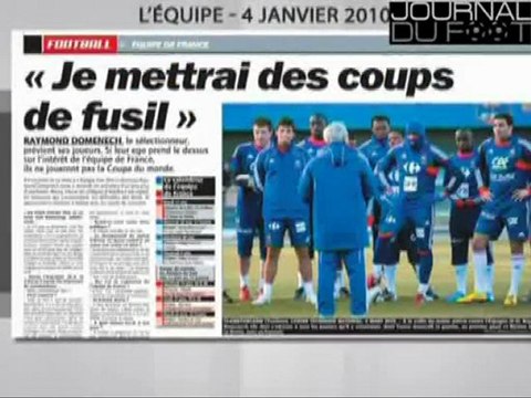 Raymond Domenech menace les joueurs (Journal du Foot)