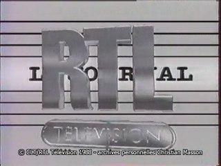 RTL Télévision - Le générique du journal et les titres 1988