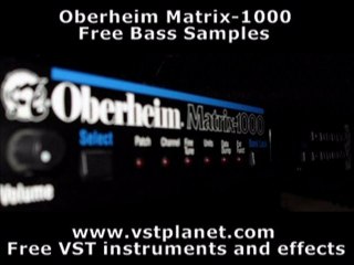 Oberheim Matrix-1000 - Free bass samples