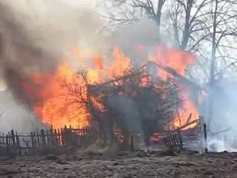 Пожар 11 апреля в Деревне