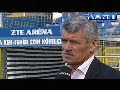 2010.04.14 Csank János nyilatkozott a ZTE-Újpest előtt