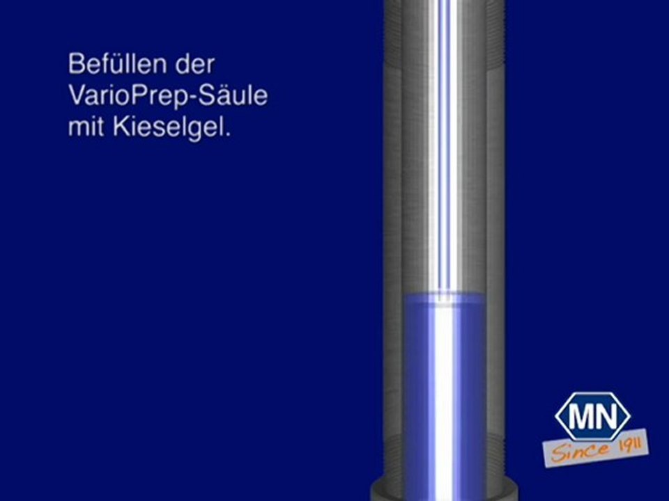 Zusammenbau VarioPrep-Säule - Schema (Kurzfassung)