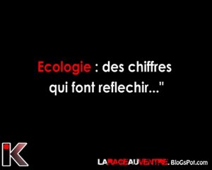 Ecologie : des chiffres qui font reflechir ....