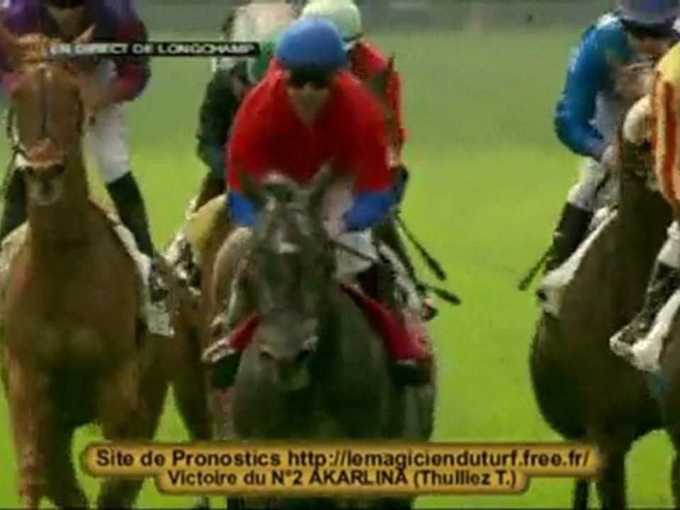 Vidéo Quinté a longchamp  PRIX DU PALAIS DES GLACES