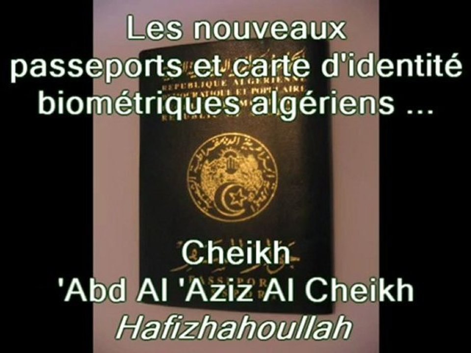 Cartes d’identités et passeports Algérien.
