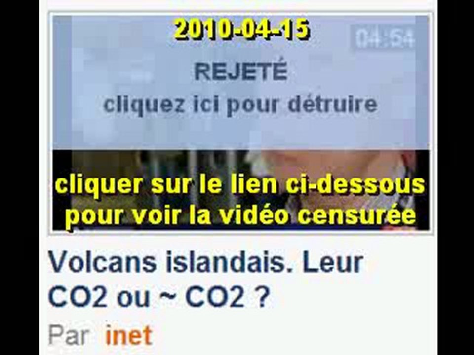 Dailycensure de 'Volcans_islandais_Leur CO2 ou ~ CO2'