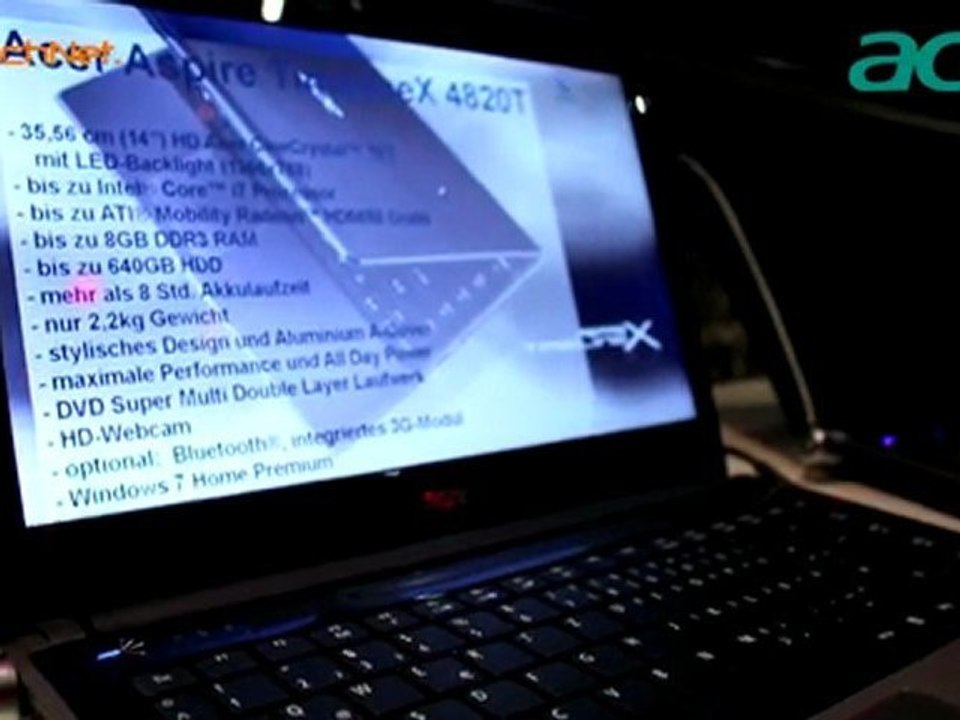 Acer Aspire TimelineX 4820T Subnotebook