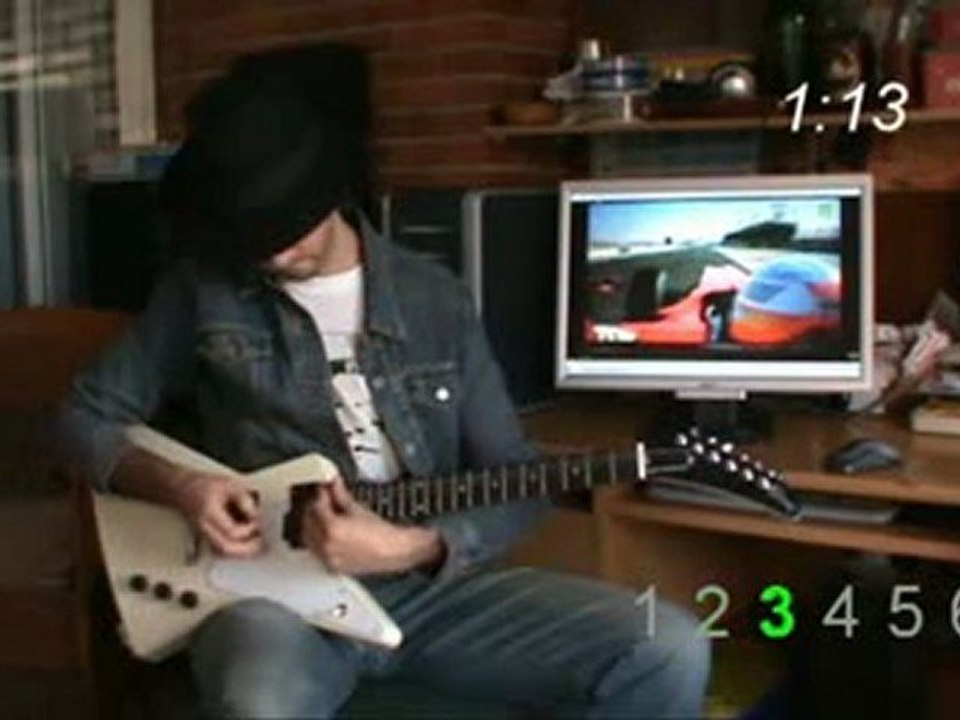 Les vitesses d'une F1 avec une Guitare