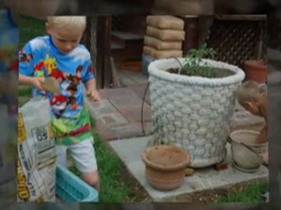 Vegetable gardening with children