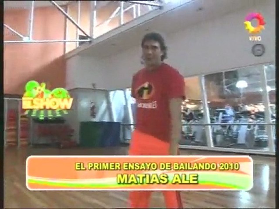Ensayo de Matias Ale para bailando 2010
