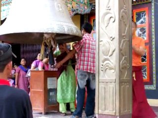 Atmosphère à Bodnath, quartier de réfugiés tibétains (népal)