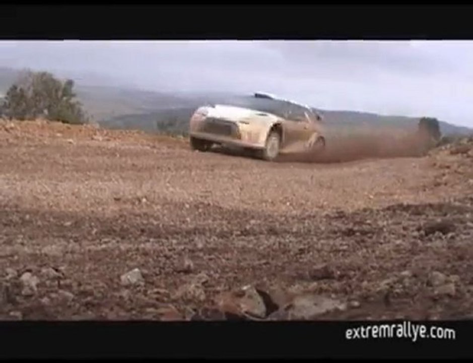 1ers essais DS3 WRC Loeb 2011
