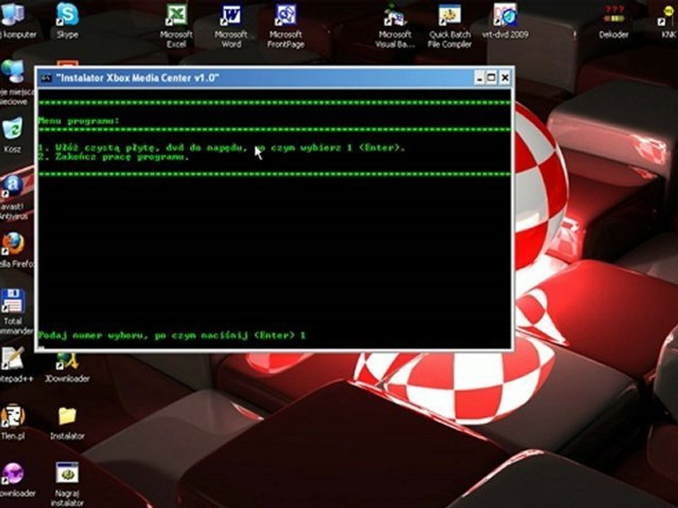 Instalator Xbox Media Center v1.0